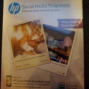 HP Social Media Snapshot Photo Paper NWT